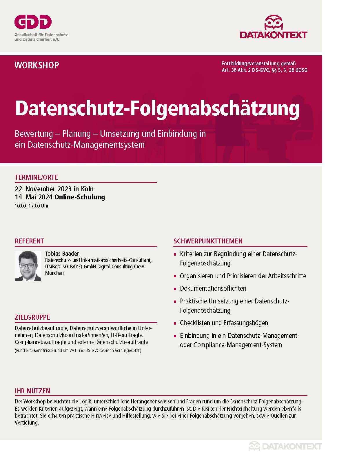 Datenschutz-Folgenabschätzung