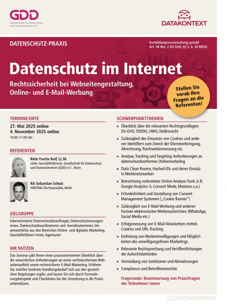 Datenschutz im Internet