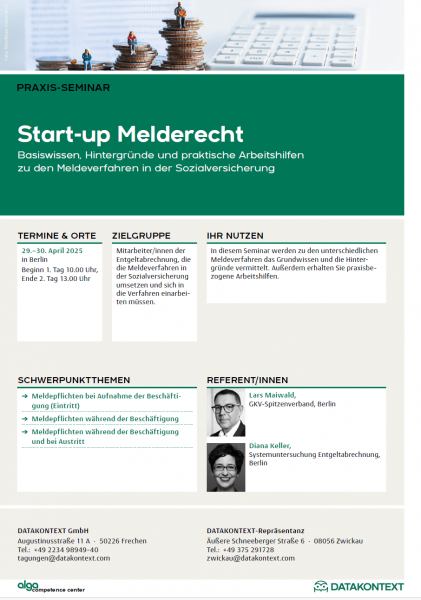 Start-up Melderecht