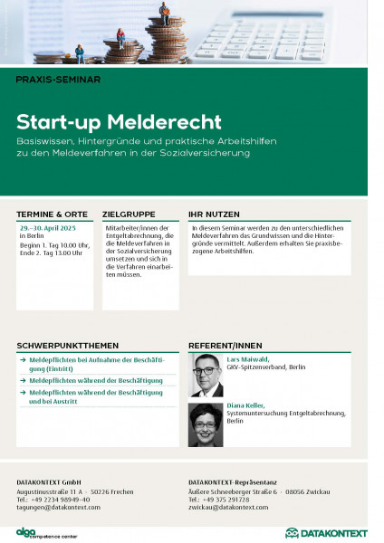 Start-up Melderecht