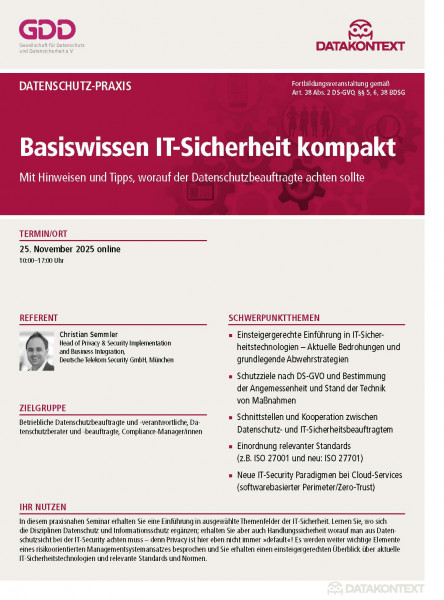 Basiswissen IT-Sicherheit