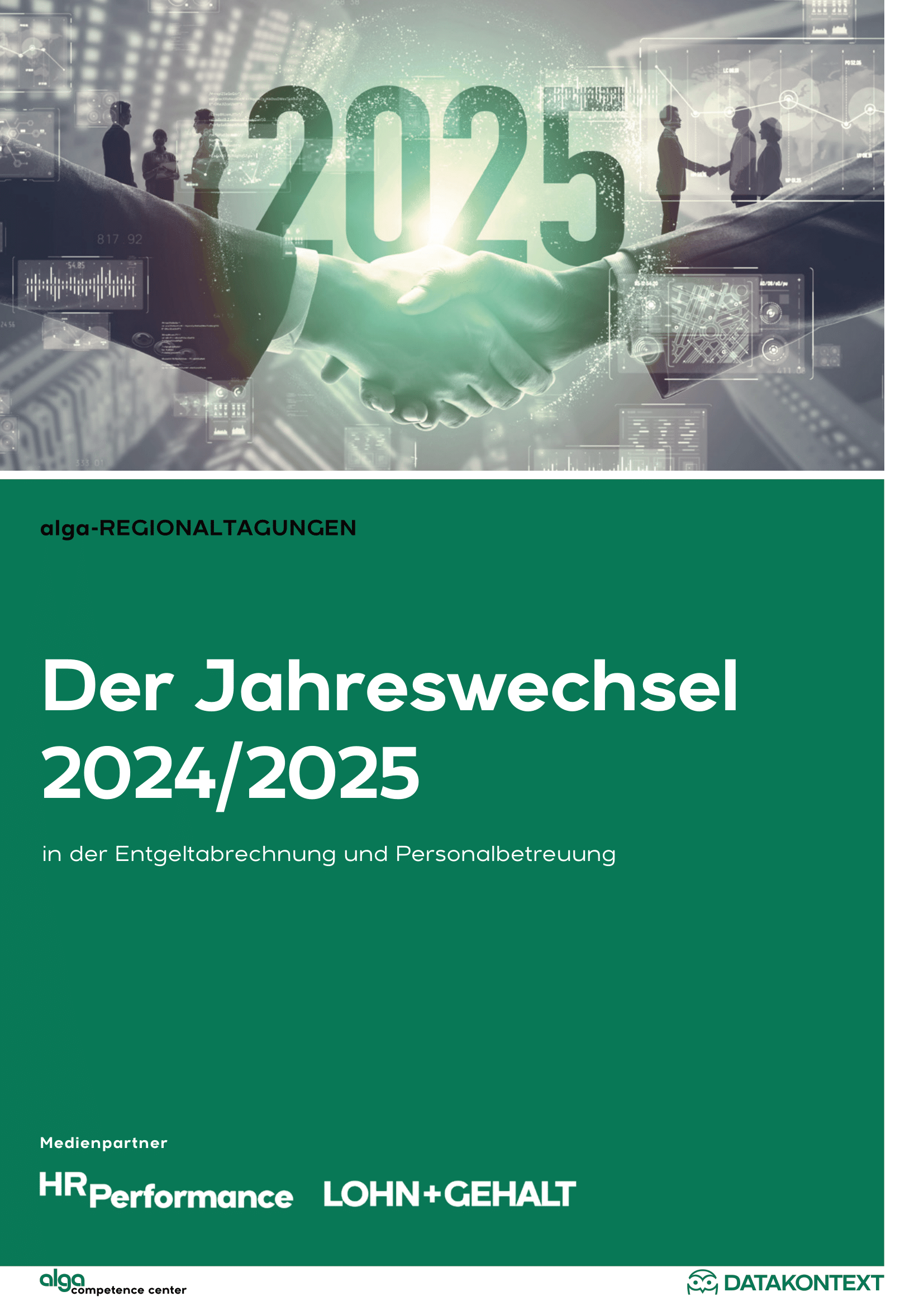 alga-Regionaltagungen - Der Jahreswechsel 2024/2025 in der Entgeltabrechnung und Personalbetreuung