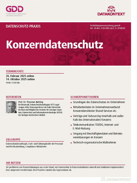 Konzerndatenschutz