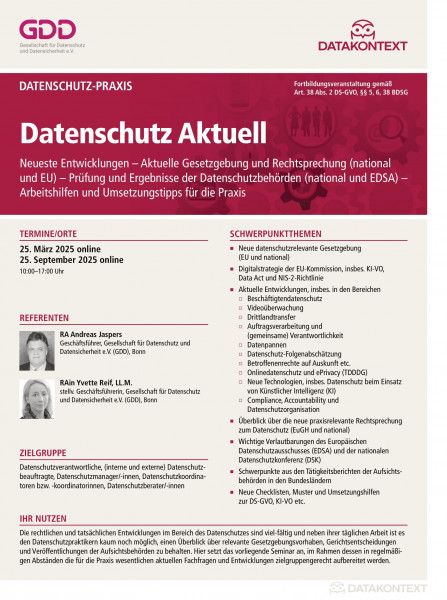 Datenschutz Aktuell