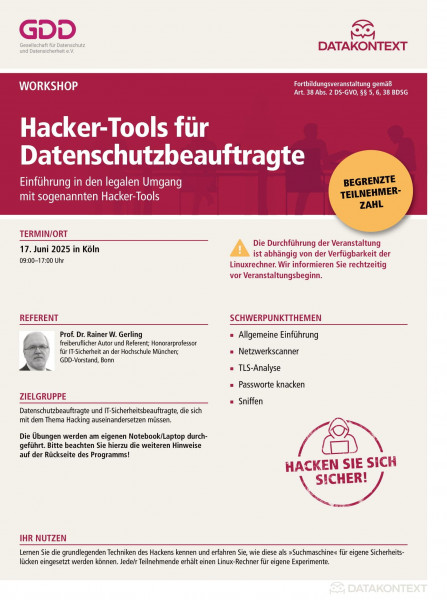 Hacker-Tools für Datenschutzbeauftragte