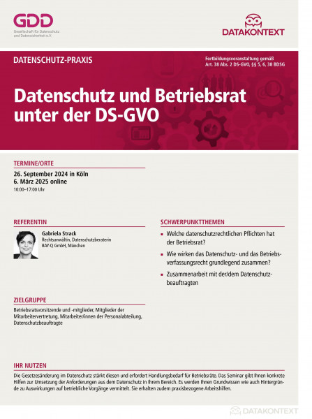 Datenschutz und Betriebsrat unter der DS-GVO